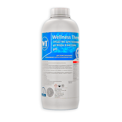 Средство Wellness Therm для понижения PH воды в бассейне (PH-) 1 л