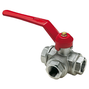 Itap 128 1/2 Кран шаровый трехходовой тип «Т» стандартный проход (рычаг), 26104