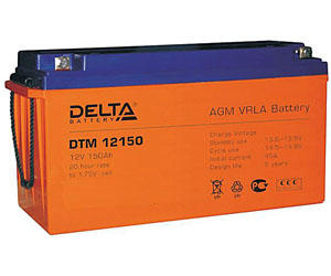 Свинцово-кислотные аккумуляторные батареи Delta серии DTM 12150 L